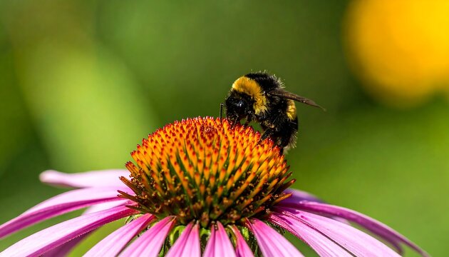 Bee on Purple Coneflower