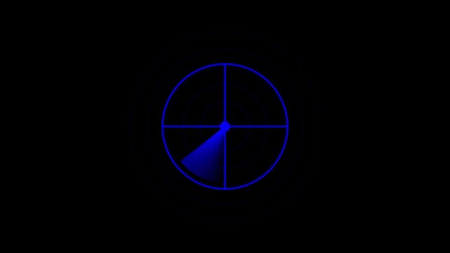 Green radar effect on the white screen background animation.