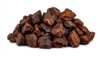 Obraz premium Rough landscaping rocks piled together representing raw materials and natural strength for construction and outdoor design. 