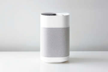 Air purifier png transparent mockup