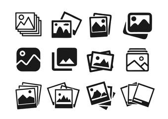 Vector photo file icon collection
