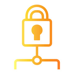 security Line Gradient Icon