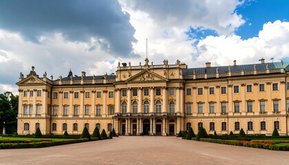 Obraz premium Grand Palace facade under a cloudy sky