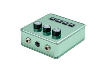 Mint Green Talk Box Audio Effects Unit with Knobs