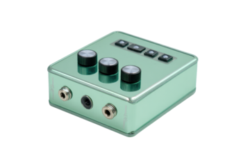 Mint Green Talk Box Audio Effects Unit with Knobs