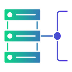 Obraz premium file organizing Gradient icon