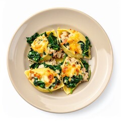 chicken and spinach stuffed shells