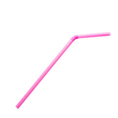 drinking straws isolated on white