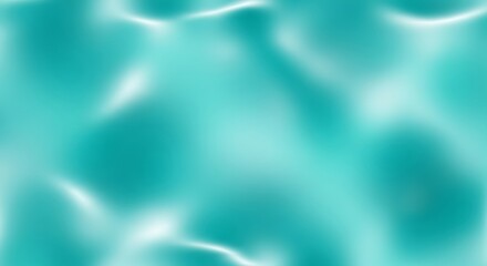 Turquoise Water Surface with Ripples and Reflections.