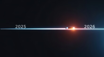 transition from 2025 to 2026, new year progress timeline