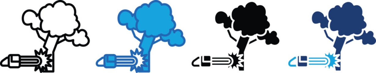 Cutting down trees multi - style icon