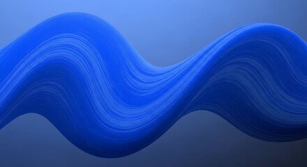 Abstract Blue Wave Design.