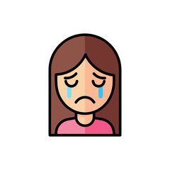 Sad Girl Icon