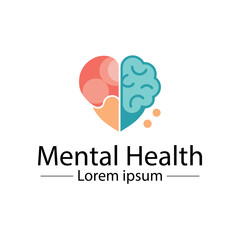 Obraz premium Mental health logo