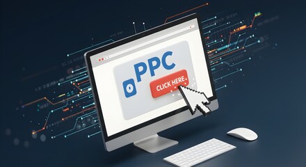 Computer monitor with ppc advertisement