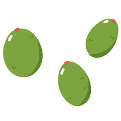 green olives hand drawn illustration © Saltyarts design