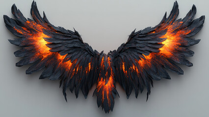 fire burning bird wings texture background, eagle, fly, flame