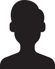 vector silhouette of a man