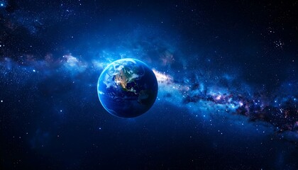 Obraz premium Earth in the Milky Way