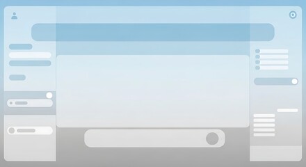 User interface design with chat and navigation elements
