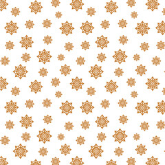 Seamless pattern, floral abstract vector art illustration