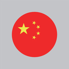 Asian country China five-star flag