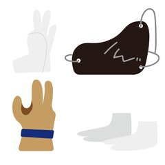 弓道具イラストセット