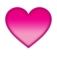Pink Heart Outline Shape, Romantic Love Symbol, Neon Style Heart 2 PNG