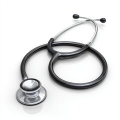 Medical equipment showcase stethoscope in clinical setting professional photography perspective