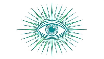 Radiant all-seeing eye