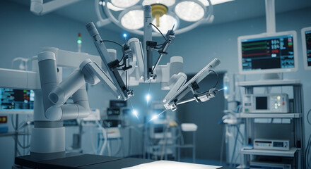Robotic surgery system performing precise operation in modern operating room
