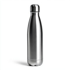 Minimalist design stainless steel water bottle eco-friendly kitchen product photography