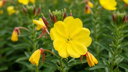 Evening Primrose Yellow Flowers