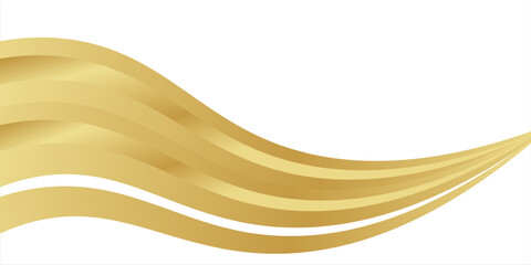 gold wave curve, golden wave corner shape for element, stripes ribbon golden graphic, striped gold