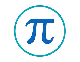 Circular graphic of the Greek letter Pi