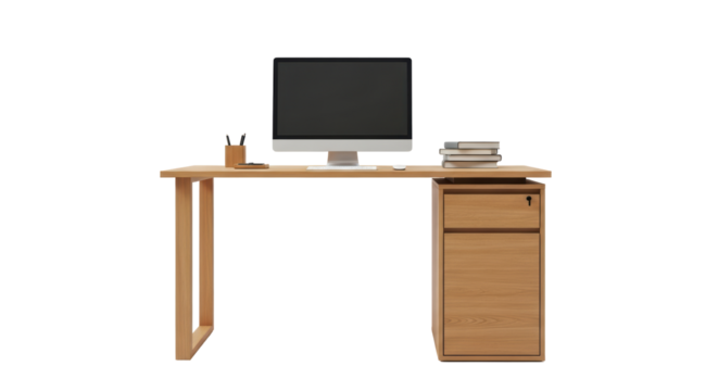 Isolated Desk - Powered by Adobe