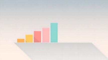 Naklejka premium Modern Flat Style Chart Illustration, Suitable for Data Science, Economy, and Corporate Reports