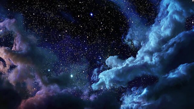 Starry cosmic sky dust dramatic stars cinematic inspirational night