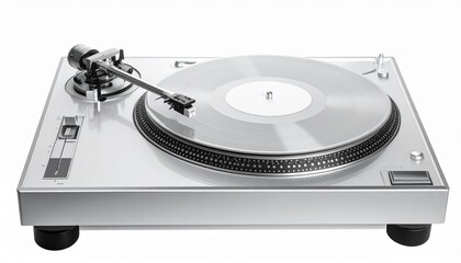 Transparent Turntable, isolated on ,white background