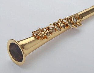 Obraz premium Gold Soprano Saxophone Studio