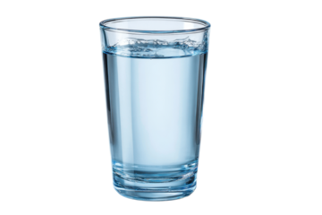 Clear Glass of Water on Transparent Background