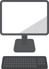 パソコンモニターイラスト / Computer monitor Illustration – 働く・在宅・フリーランスシーン