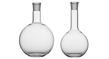 Isolated Round Bottom Flasks