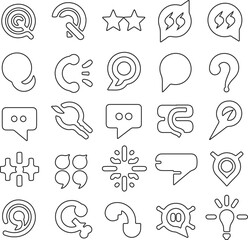 Versatile icon set with diverse color options isolated on white background