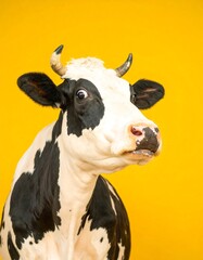 Surprised cow portrait