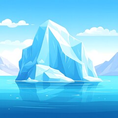 Iceberg in Ocean Scene
