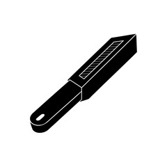 box cutter with a subtle grip texture  hand tool  