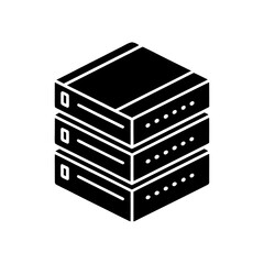 data server icon vector isolated 