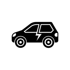 electric car icon vector isolated 