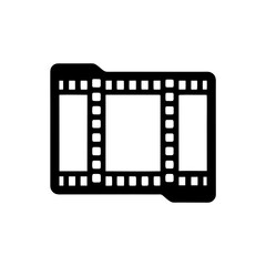 Obraz premium icon of a single frame from a film strip isolated